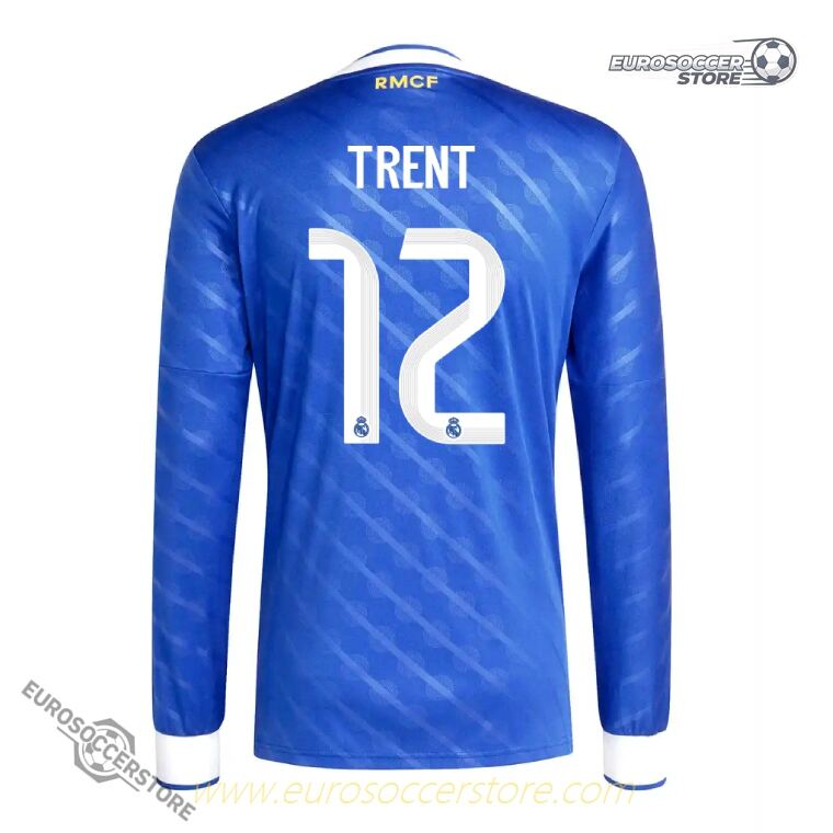 Real Madrid's 25-26 Season Third TRENT 12 Long-Sleeve Football Jersey