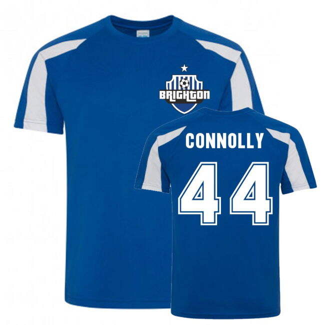 Chic Aaron Connolly Brighton Sports Training Jersey (Blue) for Matc...