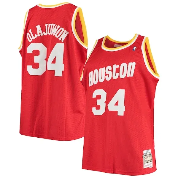 Hakeem Olajuwon HOU Swingman Jersey - superior team-jersey - Red