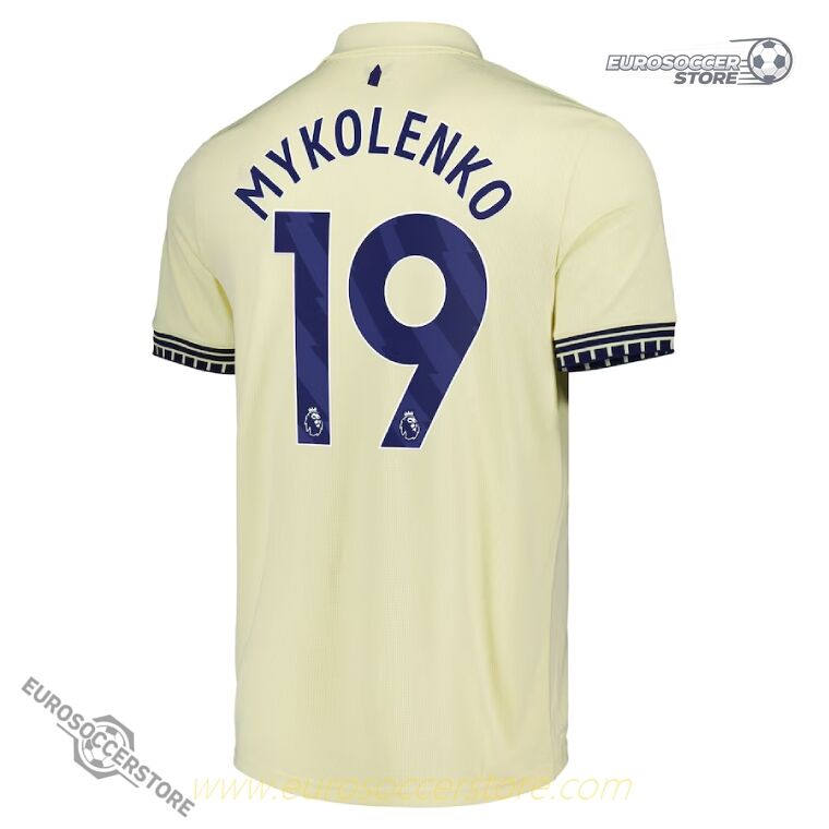 MYKOLENKO's 19号 Everton Away Jersey for the 25-26 season.