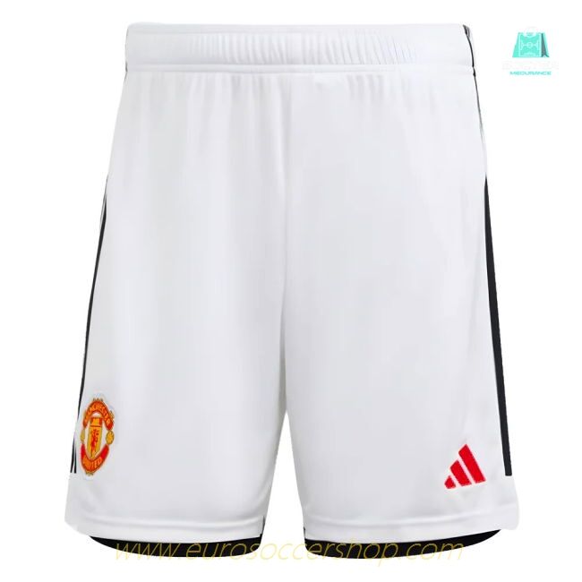 2023-2024 Man Utd Home Shorts (White)