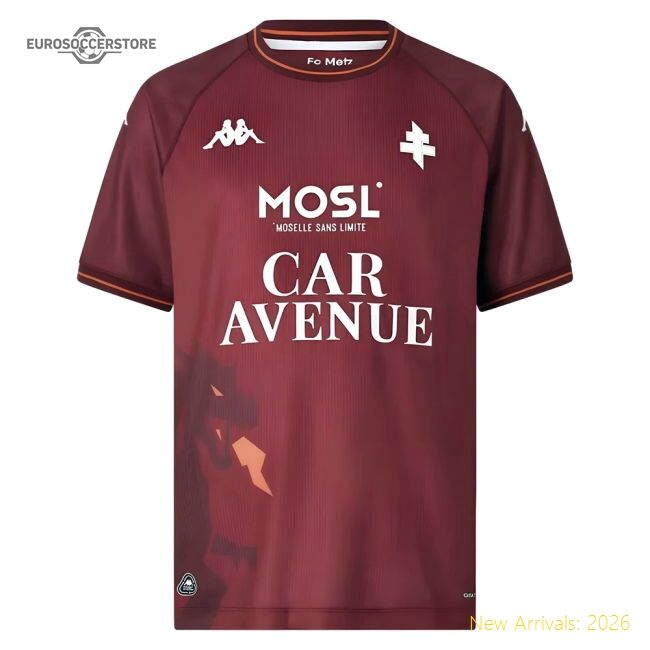 Official Match-Day 2025-2026 Fc Metz Home Shirt