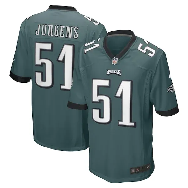 None Cam Jurgens Game Jersey - Green | NFL Player Jersey | NFL Footbal