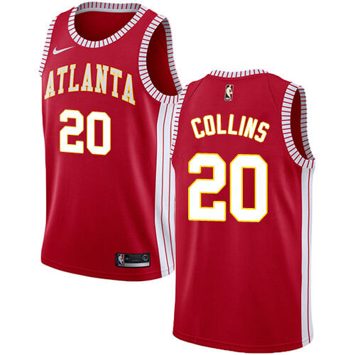 Premium Hawks #20 J. Collins 2024 Statement NBA Swingman Jersey Red -