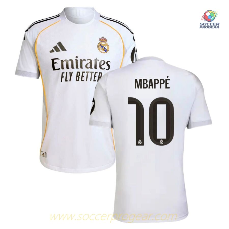 Real Madrid Home Soccer Team Shirt 2025/26 Collection Mbappe