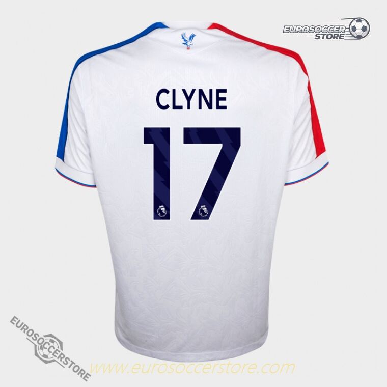 Crystal Palace 25-26 Third Eagle White Jersey with CLYNE 17 Printing