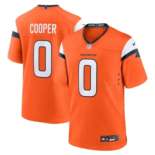 None Game NFL Jersey - Orange | Authentic Football Apparel | NFL Footb