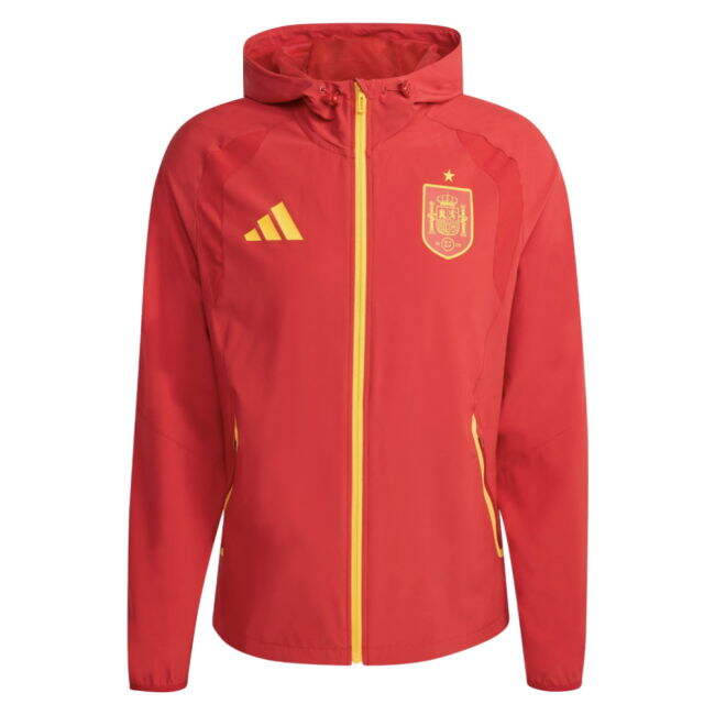 Vintage Spain 2026-2027 Spain Travel Full Zip Windbreaker (Red) for...