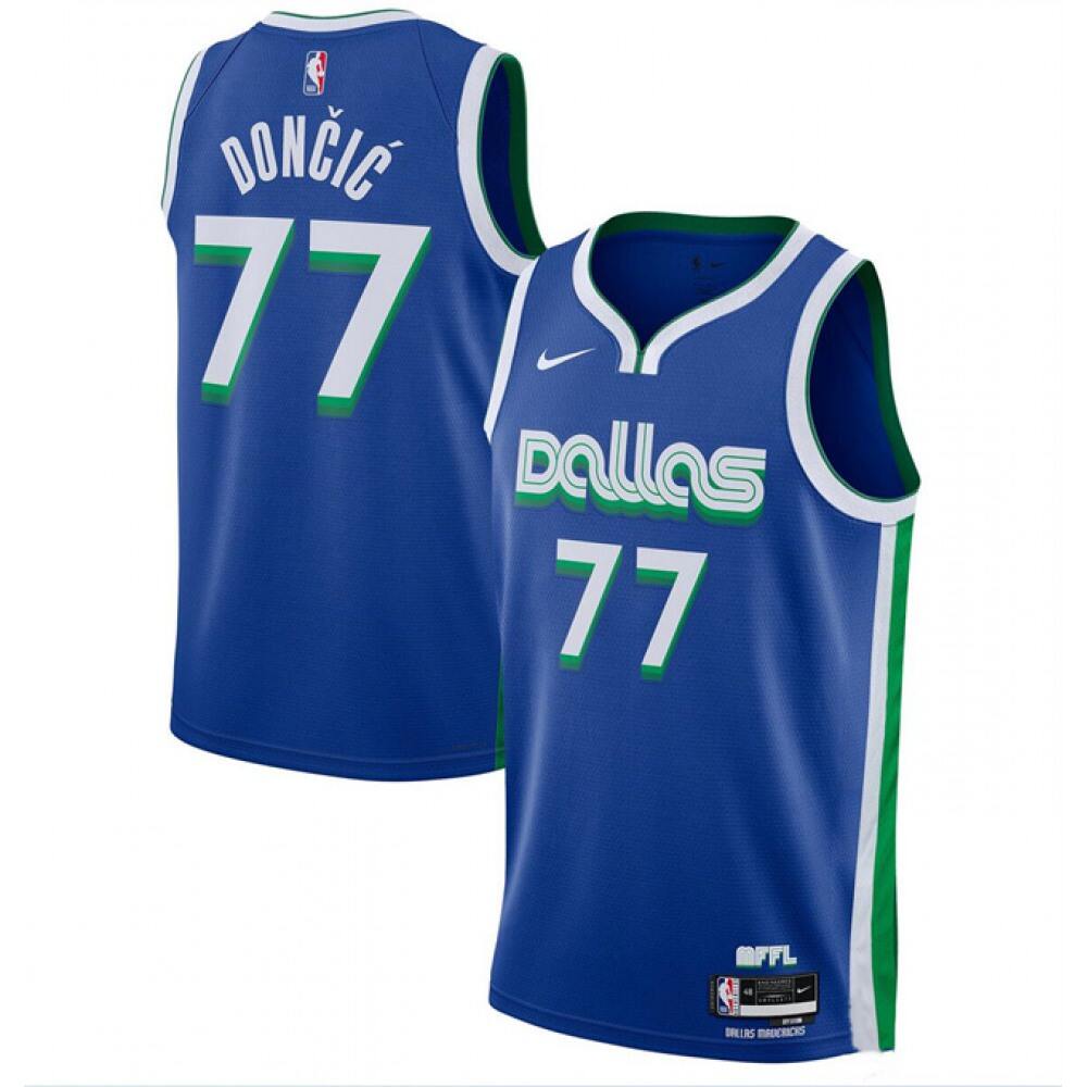 Dallas Mavericks 77 Blue Jersey - City Edition - NBA Collection