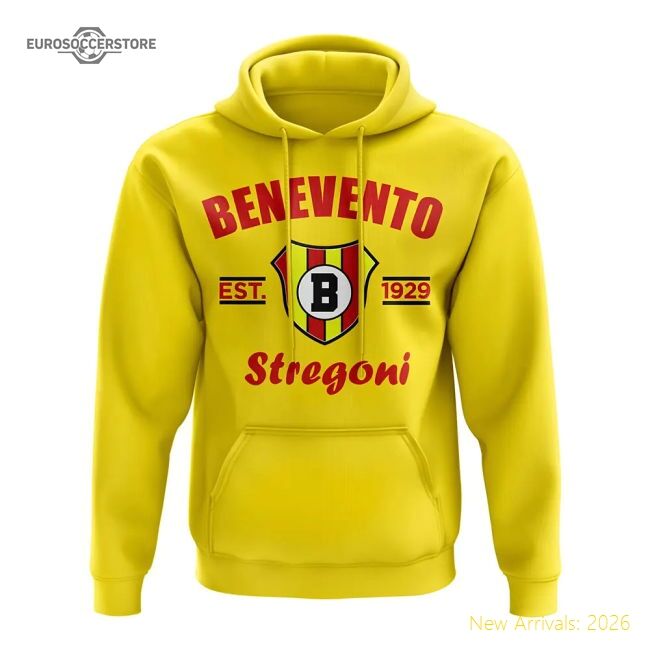 Premium-grade Benevento Established Football Hoody (yellow)