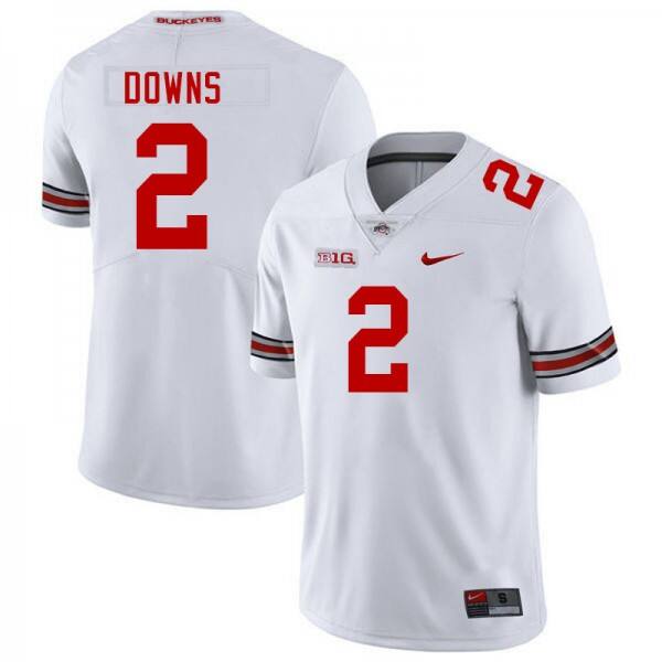Durable Men Ohio State Buckeyes #2 Caleb Downs White Design