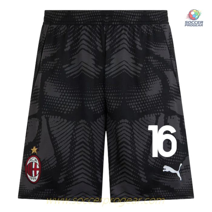 AC Milan Kids Editionren's Home Football Soccer Jersey Soccer Jersey 2024-2025 Season M. Maignan