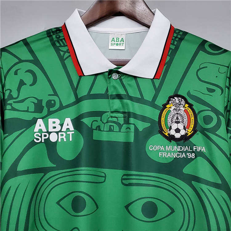 MEXICO RETRO SHIRT 1998 HOME SOCCER JERSEY FOOTBALL SHIRT - Official