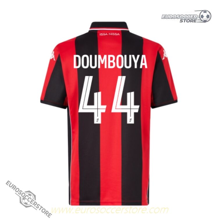 OGC Nice Home Jersey 25-26, featuring DOUMBOUYA with the number 44