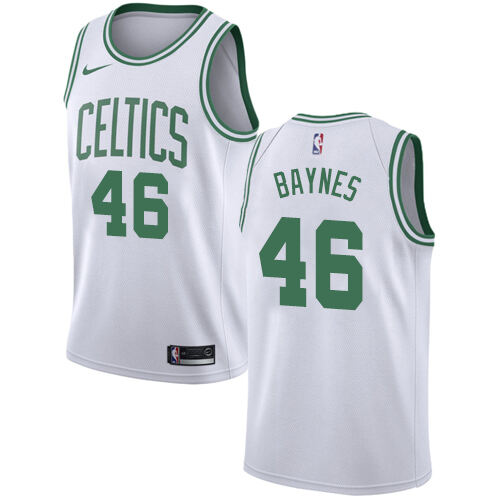 Elite Celtics #46 Aron Baynes 2024 Icon NBA Swingman Jersey White -