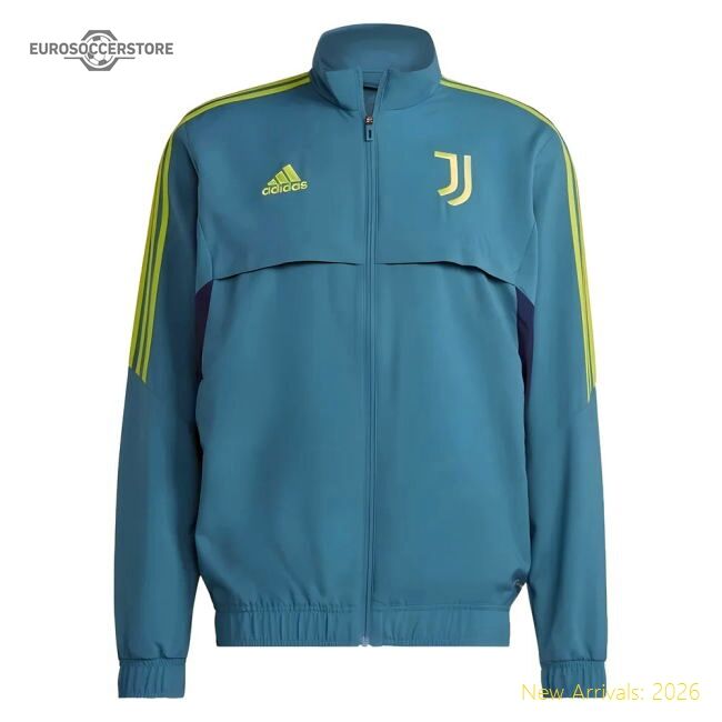 Premium 2022-2023 Juve Presentation Hooded Jacket (active Teal)