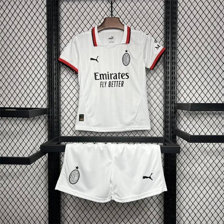 Kids AC Milan 2425 Away Kit ShirtShorts - Official Replica 18654