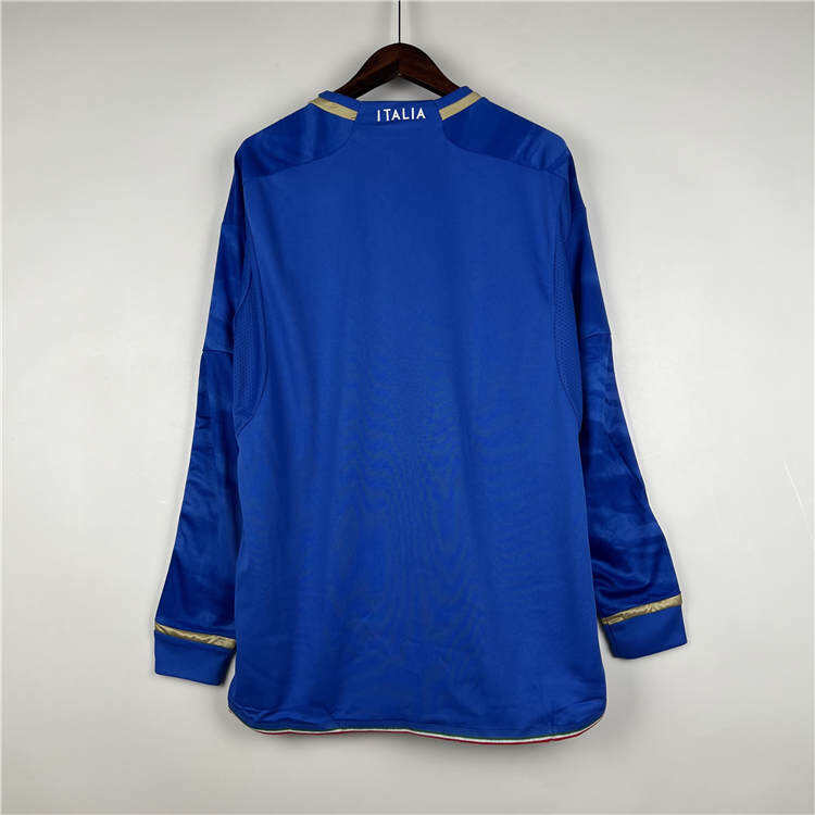 2023 Italy Home Long Sleeve Shirt - Official Replica 6246