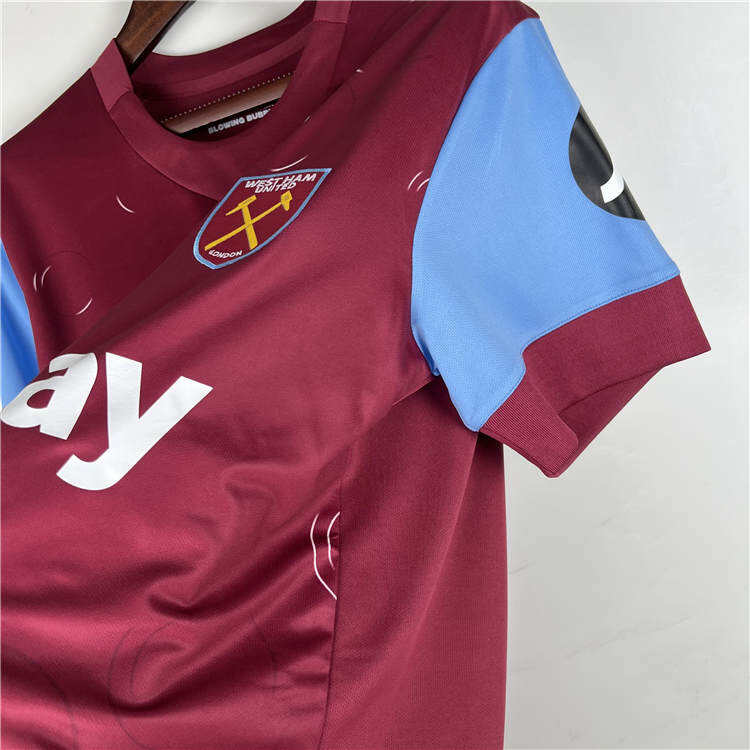West Ham United 2324 Football Shirt Home Red Soccer Shirt - Official