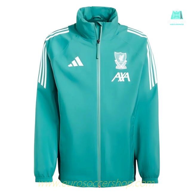 2025-2026 Liverpool EU Rain Jacket (Sea Green)