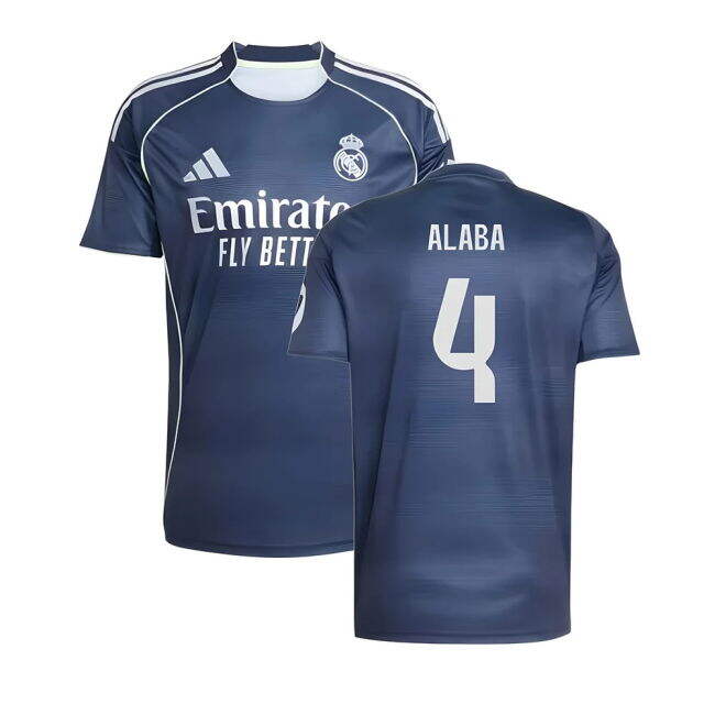 2025-2026 Real Madrid Away Retro Football Shirt (Alaba 4)