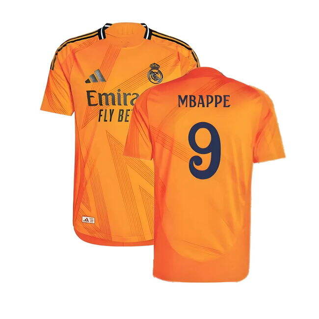 2024-2025 Real Madrid Away Football Shirt (Mbappe 9) UV Protection
