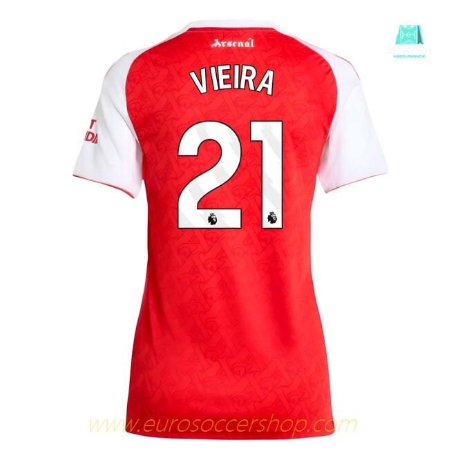 2025-2026 Arsenal Home Shirt (Womens) (Vieira 21)
