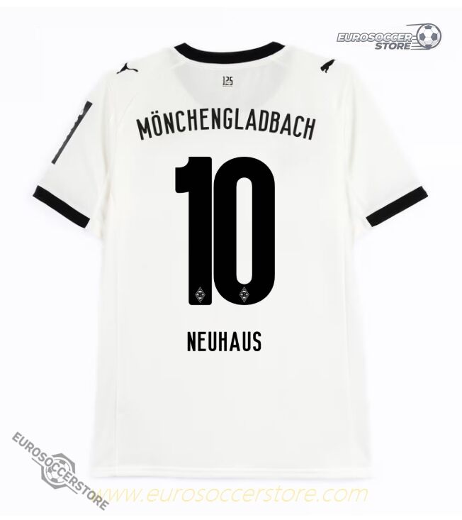 The 25-26 Borussia Monchengladbach Home Jersey featuring NEUHAUS with the number 10.