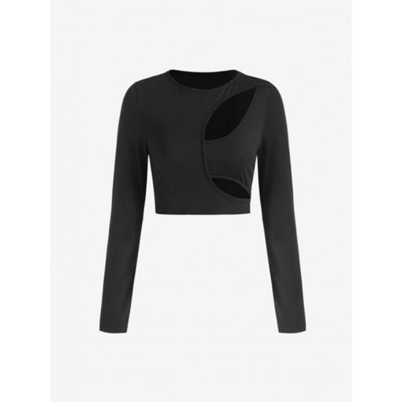 Cut Out Crop T Shirt PP8114