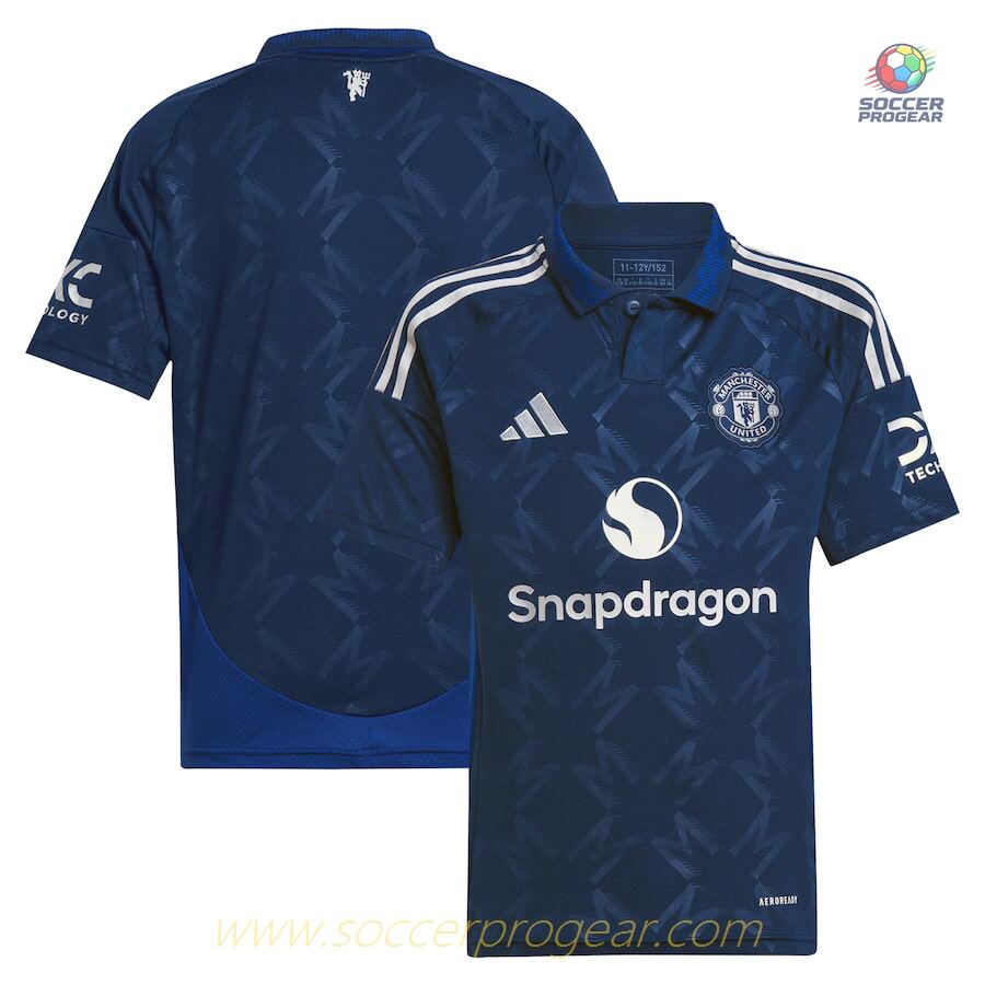 Manchester United Children's Edition Away Team Football Jersey 2024-25 Edition
