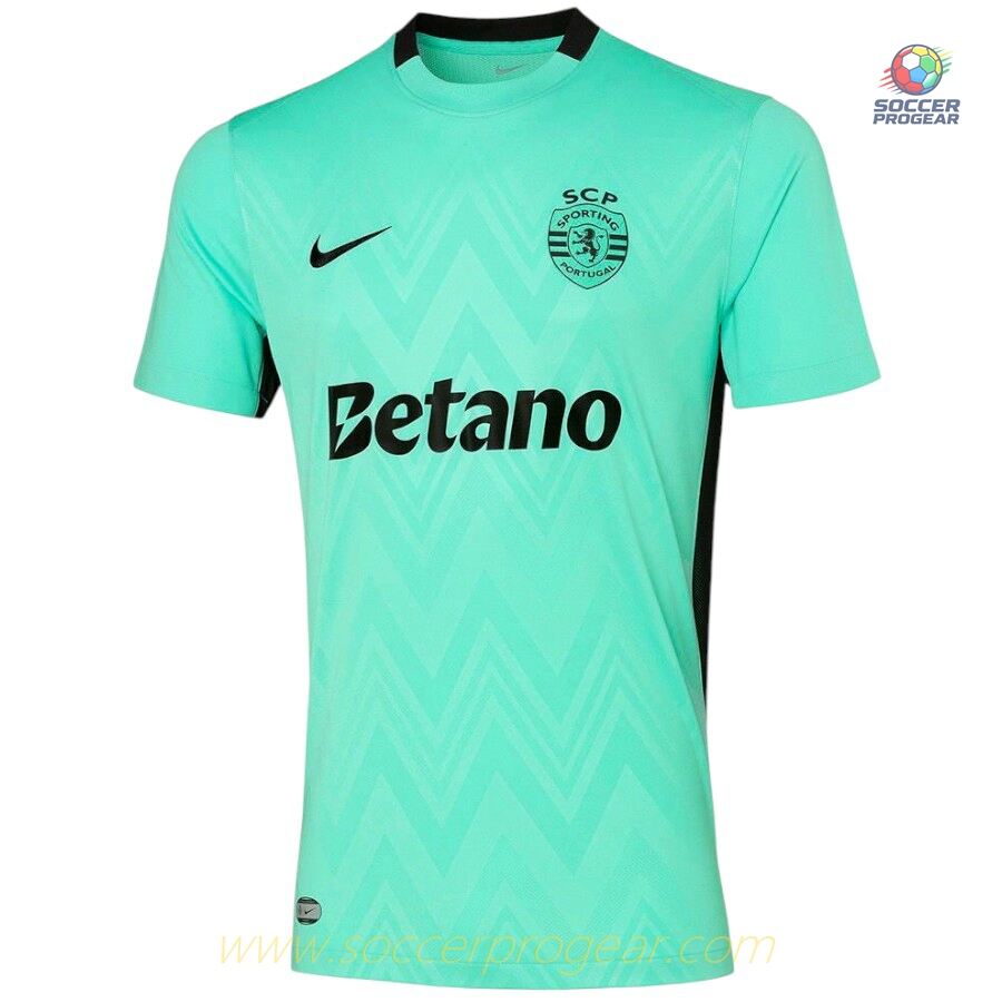 Sporting 2025-2026 Season Third Children Green Team Jersey