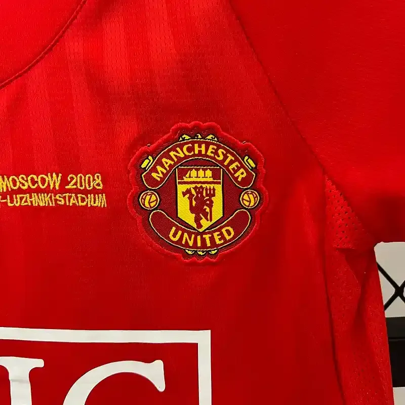 2007-2008 Kids Manchester United Jersey retro kit