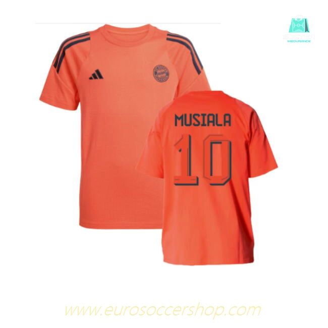 2025-2026 Bayern Munich Training Tee (Easy Coral) - Kids (Musiala 10)