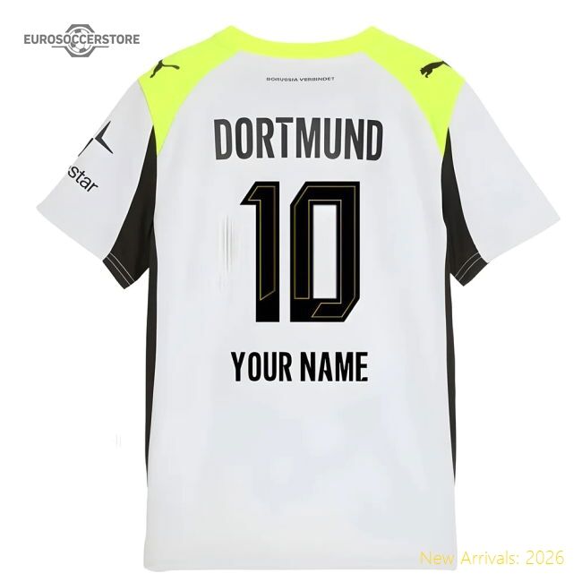 2025-2026 Borussia Dortmund Away Shirt (kids) (your Name)