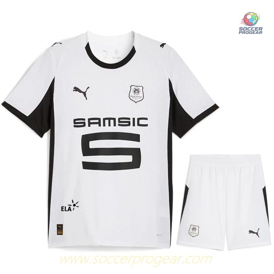 Stade Rennais Away Children Football Kit Team Jersey 2025-2026