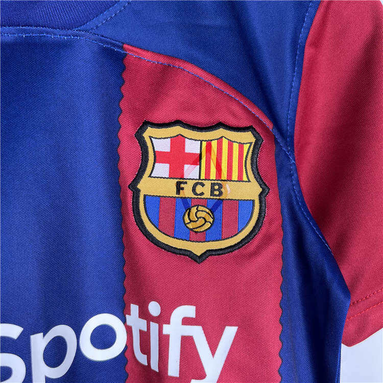 Kids Barcelona FC 2324 Home Football Kit ShirtShorts - Official