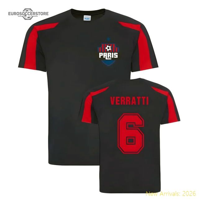 Genuine Marco Verratti Paris Sports Training Jersey (Navy)