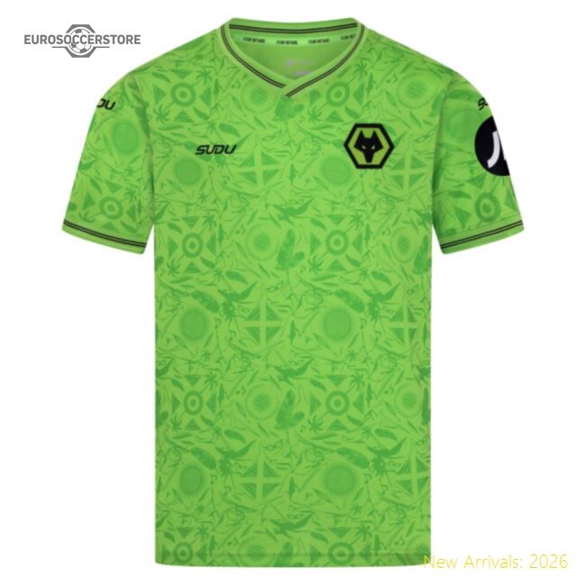 First-class 2025-2026 Wolves Goalkeeper Third Shirt (green) - Kids