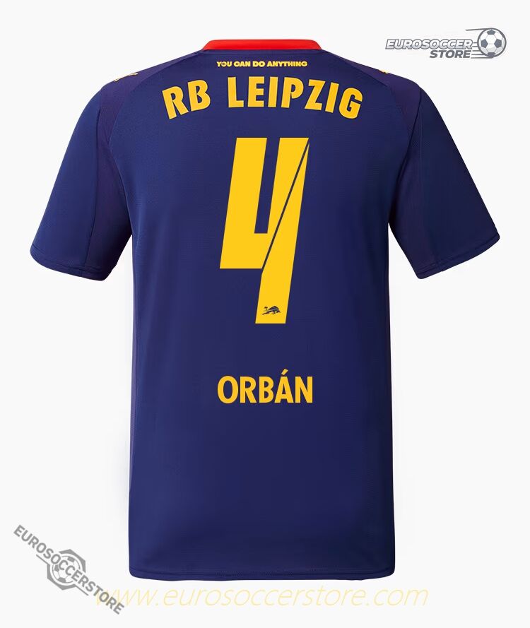 Away Jersey of RB Leipzig's ORBÁN 4 for the 25-26 Season