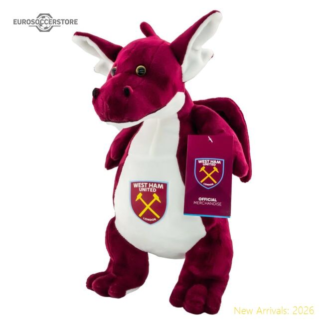 Premium-grade West Ham United Fc Plush Dragon - Excellent Value