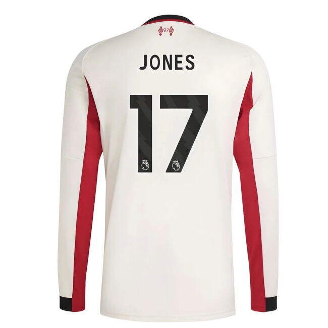 2025-2026 Liverpool Long Sleeve Away Shirt (Jones 17)
