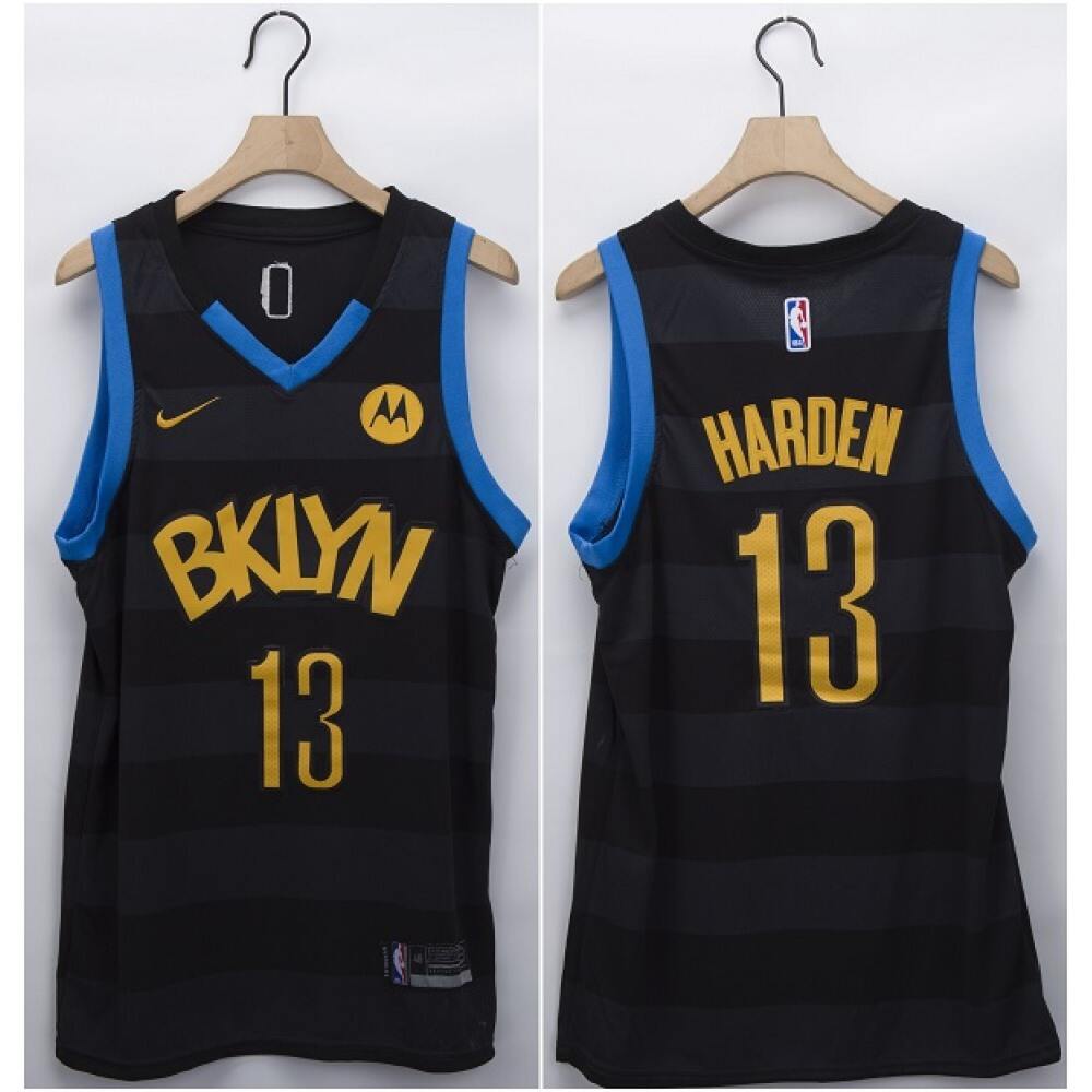 Durable Brooklyn Nets James Harden13 Black Jersey - Game Day Essential
