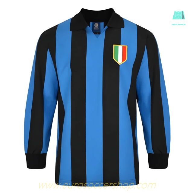 Score Draw Internazionale 1964 European Cup Final Retro Football Shirt