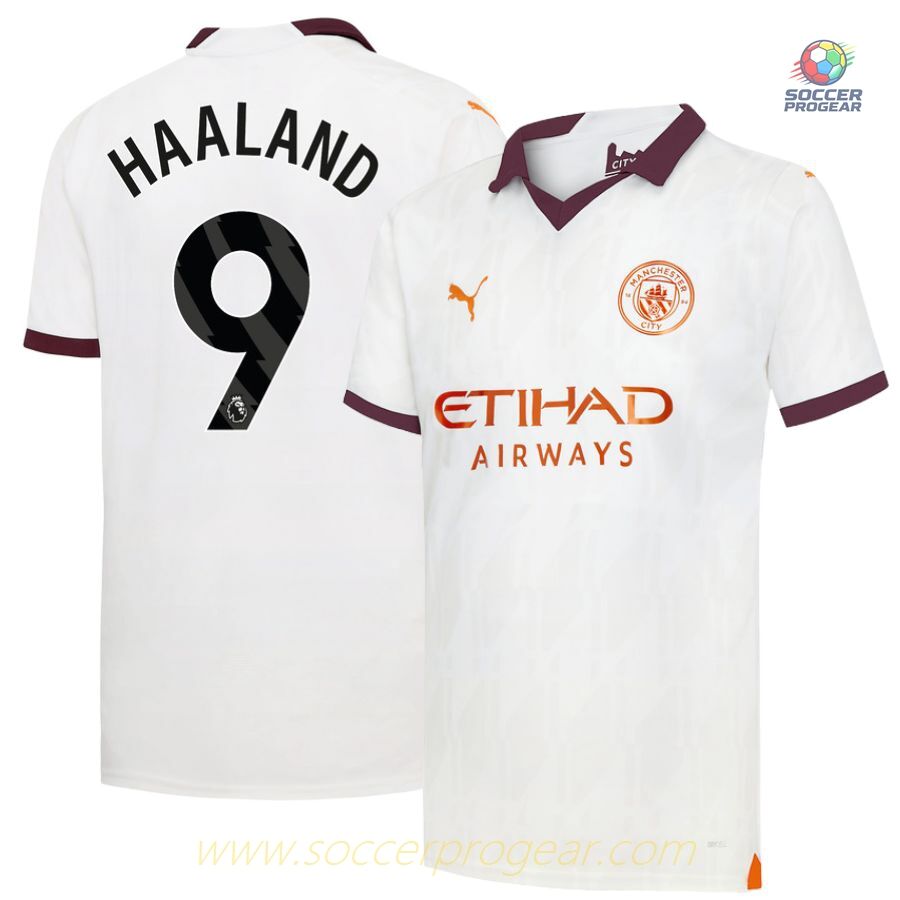 Manchester City Away Shirt 2023 2024 Haaland