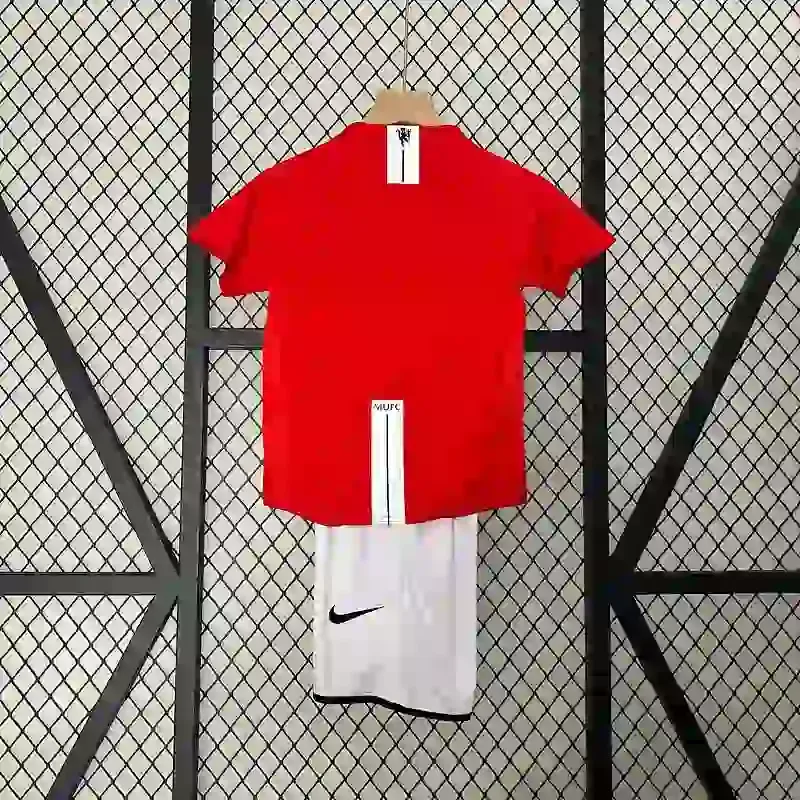 2007-2008 Kids Manchester United Jersey retro kit