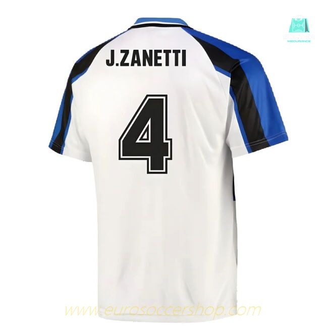 1996 Inter Milan Away Shirt (J.ZANETTI 4)