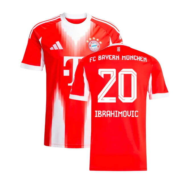 2025-2026 Bayern Home Economic Shirt (Ibrahimovic 20) Antibacterial