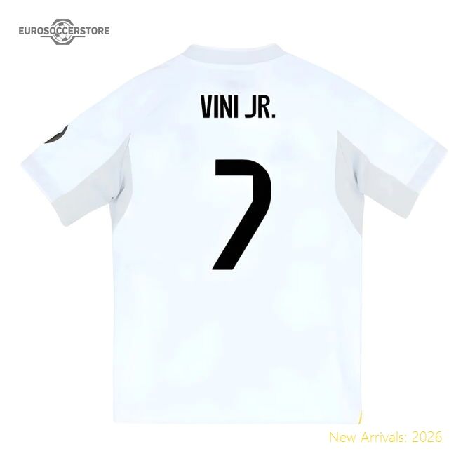 2025-2026 Real Madrid Home Youth Kit (vini Jr 7) - Collectors Item