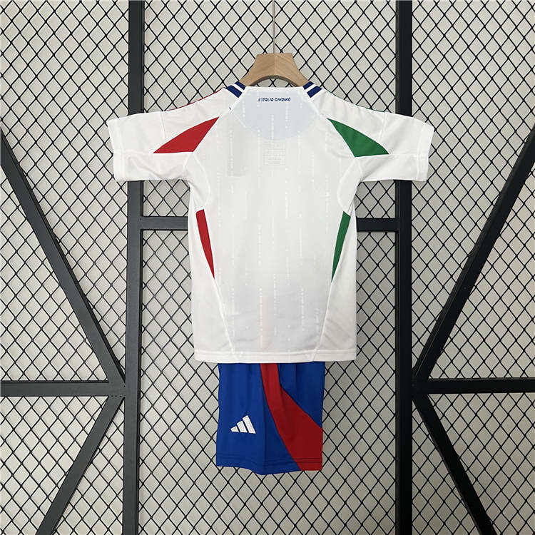 Authentic Kids Italy UEFA Euro 2024 Away Kit ShirtShorts
