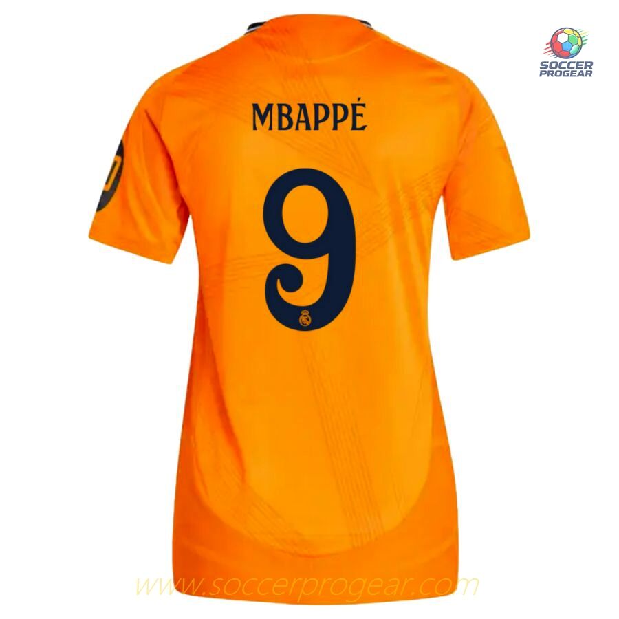 Real Madrid Women's's Away Soccer Team Shirt 2024-2025 Season Mbappe